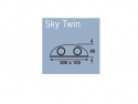 Dørlampe utendørs LED Sky Twin Frilight