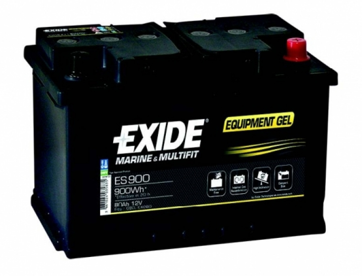 Exide Equipment Gel ES900 80Ah i gruppen Elektronikk / Fritidsbatterier / Gele / AGM Batteri hos Camping 4U (53129)