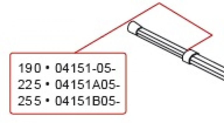 RAFTER END PART 190 cm i gruppen Markise & Telt / Markiser / Reservedeler markiser / Reservedeler Fiamma / Caravanstore 190-255 2005 hos Camping 4U (9902362)