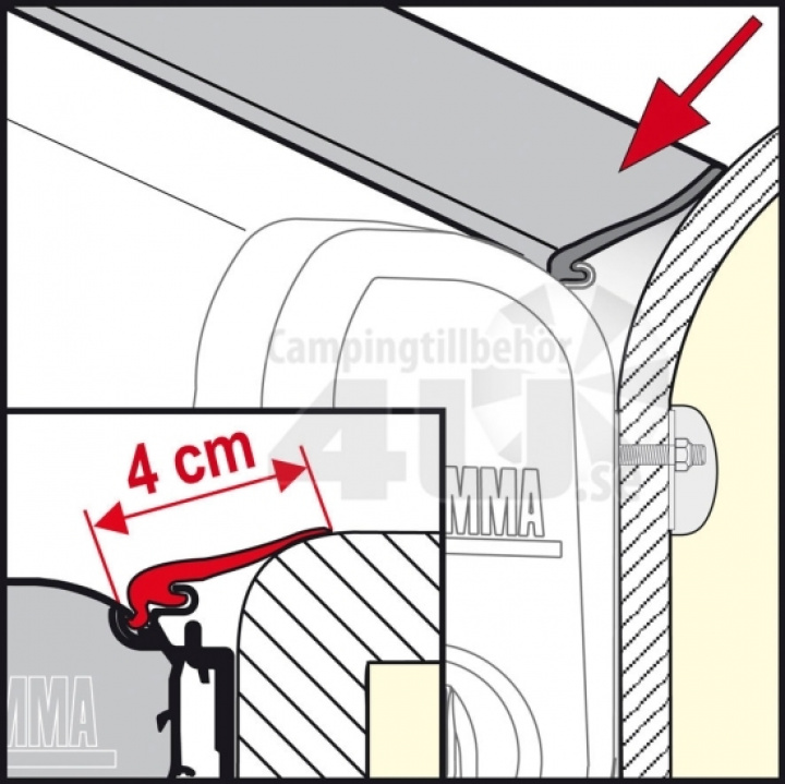 Fiamma Rain Guard i gruppen Markise & Telt / Markiser / Markiseadaptere / Fiamma adaptere hos Camping 4U (9903473r)