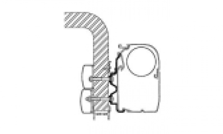 Adapter Hymer Exis-Camp -2011 serie 5/8 i gruppen Markise & Telt / Markiser / Markiseadaptere / Omnistor adaptere hos Camping 4U (9903970r)