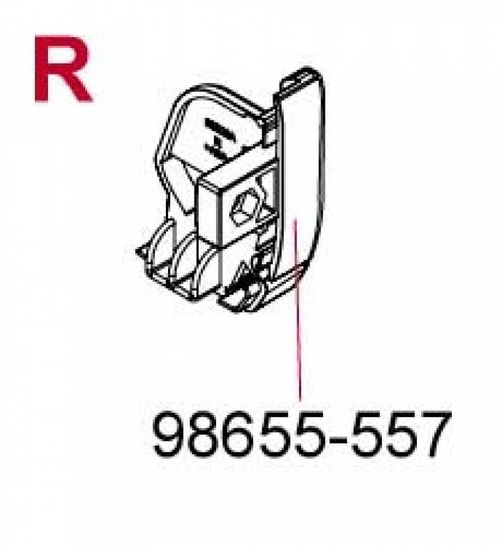 RIGHT LEAD BAR END CAP F45 S POLAR i gruppen Markise & Telt / Markiser / Reservedeler markiser / Reservedeler Fiamma / F45 S Hvit 150-450 hos Camping 4U (9906313)