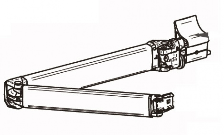 R.H. SPRING ARM COMPL. 5003 from 300 cm høyre Nr 20 i gruppen Markise & Telt / Markiser / Reservedeler markiser / Reservedeler Omnistor / Omnistor 5003 hos Camping 4U (9906736)