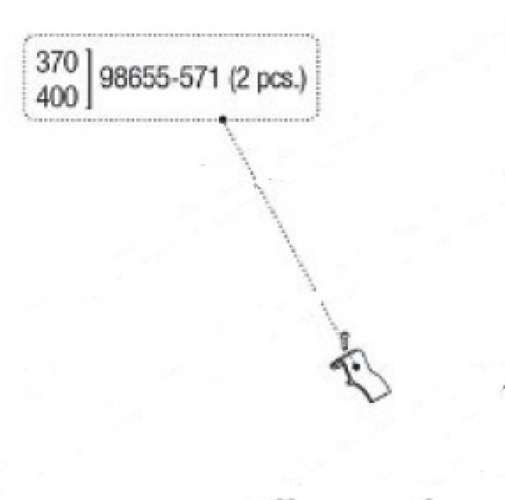 COVER FIXING KIT F65 2-Pack i gruppen Markise & Telt / Markiser / Reservedeler markiser / Reservedeler Fiamma / F65 S Polar White 260 - 400 hos Camping 4U (9906753)