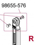 Fäste stödben höger reservdel F45 S