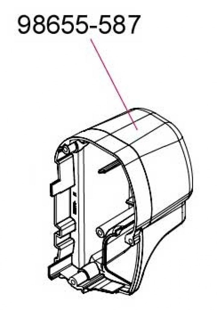 RIGHT WINCH COVER F45 L POLAR WHITE i gruppen Markise & Telt / Markiser / Reservedeler markiser / Reservedeler Fiamma / F45 L Hvit 450-550 hos Camping 4U (9907413)