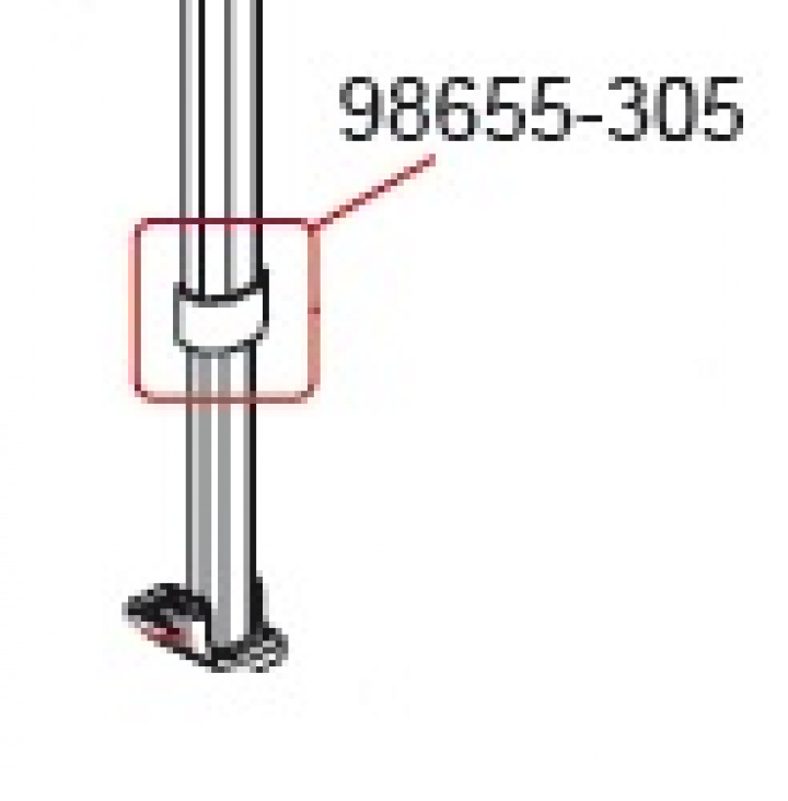 LEG FLASH COVER i gruppen Markise & Telt / Markiser / Reservedeler markiser / Reservedeler Fiamma / Caravanstore 190-255 2005 hos Camping 4U (9907845)