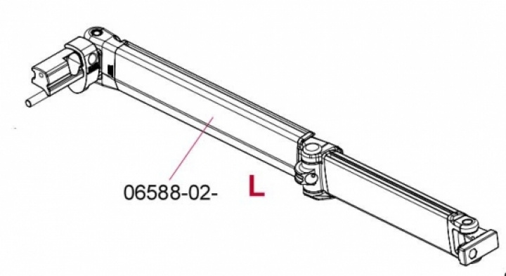 Länkarm Venstre F45 L i gruppen Markise & Telt / Markiser / Reservedeler markiser / Reservedeler Fiamma / F45 L Titanium 450-550 hos Camping 4U (9908367)