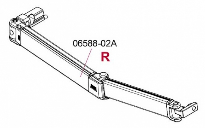 Länkarm Höger F45 L i gruppen Markise & Telt / Markiser / Reservedeler markiser / Reservedeler Fiamma / F45 L Titanium 450-550 hos Camping 4U (9908368)