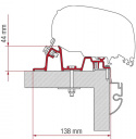 Adapterkit 4 delar till takmarkis Fiamma F5 S / F65 L Hobby Premium