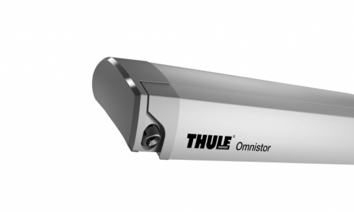 Thule Omnistor 9200 Box silver Duk Grey / Blue i gruppen Markise & Telt / Markiser / Takmontert hos Camping 4U (9910861r)