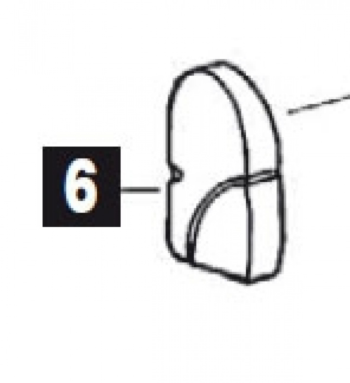 LH COVER ASSY OMNISTOR 2000 Nr 6 i gruppen Markise & Telt / Markiser / Reservedeler markiser / Reservedeler Thule / Omnistor / Omnistor 2000 hos Camping 4U (9911450)