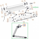 Thule RH Spring Arm Høyre 400-450cm sølv for markise 4900