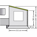 Sidevegg universal Caravanstor