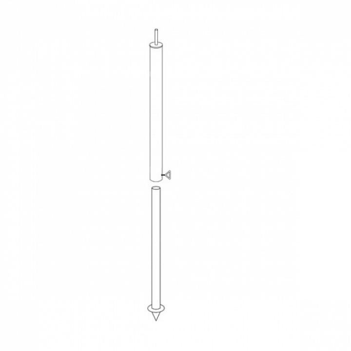 Ställstång aluminium ø 25 mm 110 - 200 cm i gruppen Bestillingsvarer hos Camping 4U (9912530)