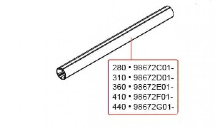 ROLLER TUBE 410 i gruppen Markise & Telt / Markiser / Reservedeler markiser / Reservedeler Fiamma / Caravanstore 280-440 2013 hos Camping 4U (9913941)