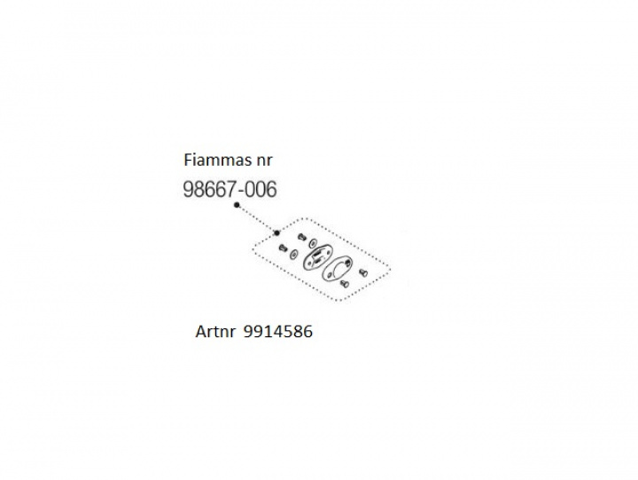 Mittstöd för Caravanstore XL 360-550cm i gruppen Markise & Telt / Markiser / Reservedeler markiser / Reservedeler Fiamma / Caravanstore ZIP XL 280-310 hos Camping 4U (9914586)