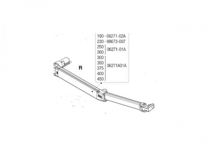 Fiamma F45S 250 Høyre Arm i gruppen Markise & Telt / Markiser / Reservedeler markiser / Reservedeler Fiamma / F45 S Titanium 250-450 hos Camping 4U (9915912)