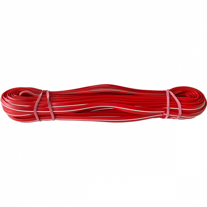 Listefylling 12 mm rød-hvit, 20 meter