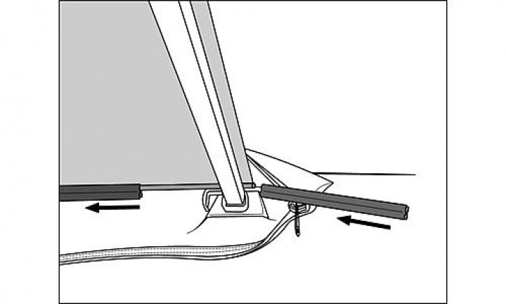 Monteringssett QuickFit / Easylink Omnistor 1200 i gruppen Markise & Telt / Markiser / Sidevegger, fronter & tilbehør / Thule Ominstor tilbehør hos Camping 4U (9917971)