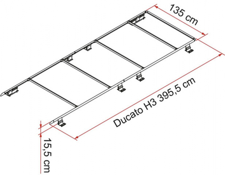 Takrail Fiamma Takrail Ducato H3 i gruppen Bestillingsvarer hos Camping 4U (9918171)