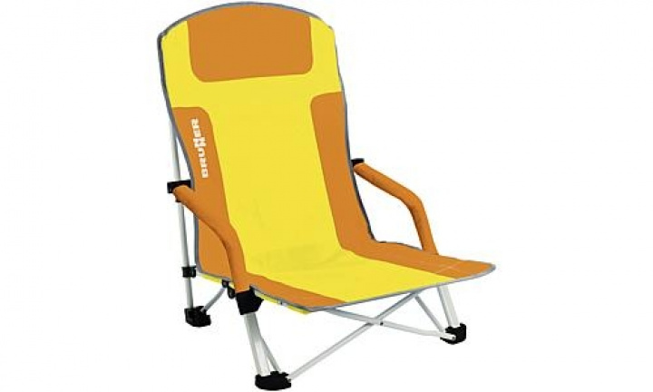 Strandstol Bula Gul/Oransje i gruppen Campingmøbler / Stoler / Strandstoler hos Camping 4U (9920188)