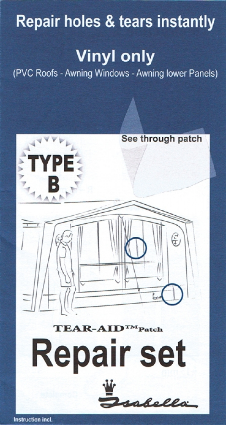 Reparasjonssett for vinyl og PVC i gruppen Markise & Telt / Fortelt / Frittstående telt, soltak, tilbehør osv. / Tilbehør fortelt hos Camping 4U (9922241)