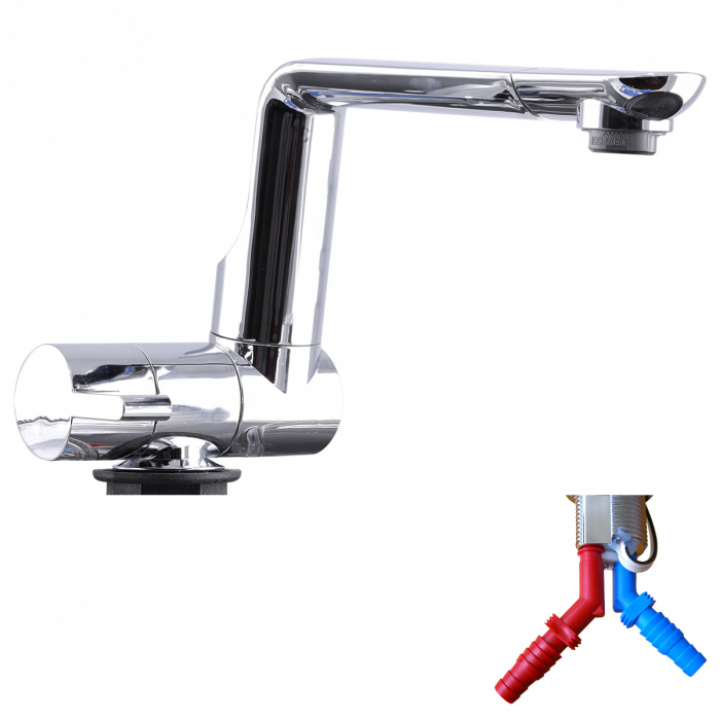 Kran ø27mm Arona krom i gruppen Bobil & Caravan / Vann & VVS / Vannkraner / For 18-27 mm hull hos Camping 4U (9923353)