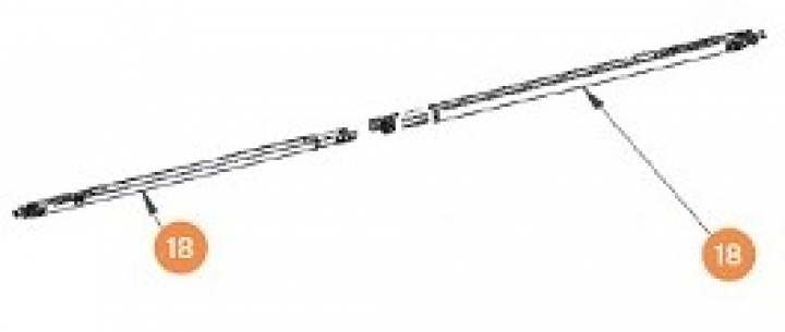 Støttebein for markise Omnistor 5200 i gruppen Markise & Telt / Markiser / Reservedeler markiser / Reservedeler Thule / Omnistor / Omnistor 5200 hos Camping 4U (9923654r)