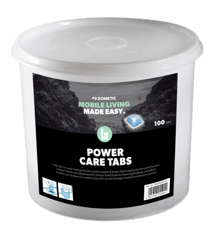 Dometic Power Care Tabs 100 tabletter i gruppen Bobil & Caravan / Toalett & sanitærprodukter / Sanitærprodukter hos Camping 4U (9924799)
