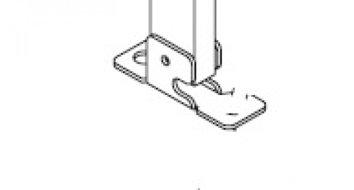 LEFT SUPPORT LEG FOOT i gruppen Markise & Telt / Markiser / Reservedeler markiser / Reservedeler Fiamma / F65 S Polar White 260 - 400 hos Camping 4U (9925792)