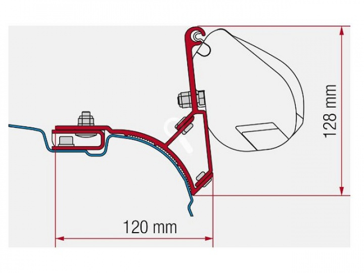 Fiamma Adapter F35PRO VW T5 / T6 2003-