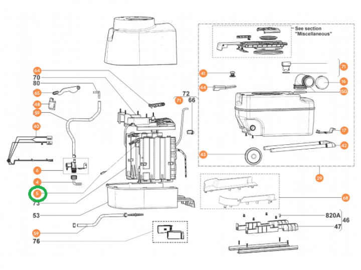 Microbrytare för Dometic toalett CT-4-/ 3000er-serien i gruppen Bobil & Caravan / Toalett & sanitærprodukter / Andre toalettartikler hos Camping 4U (9926938)