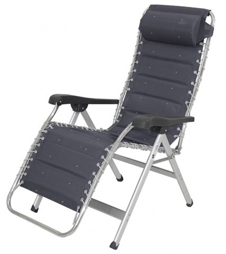Solstol Crespo Relaxstol med dyna, antracit i gruppen Campingmøbler / Stoler / Solstoler hos Camping 4U (9928749)