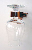 Glashållare Mega-Klipp 4-pack för 1 glas brun