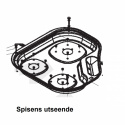 Glasslokk CE04-DF/L (svartgrå RAL7021) Dometic
