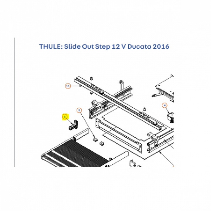 Ändstopp Thule slide out i gruppen Chassis / Stigtrinn hos Camping 4U (9934306)