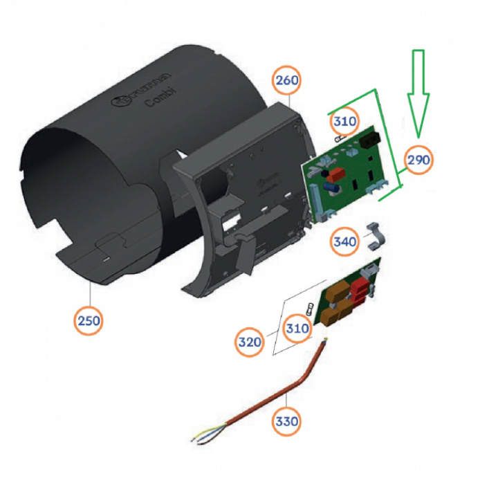 Elektronikkort Truma 6E / CB6, årgang 04/2007 til 05/2018 i gruppen Bobil & Caravan / Varme / Luft / Truma / Truma Reservedeler hos Camping 4U (9938220)
