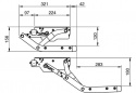 Stigtrinn enkel 12V B460mm Thule Omnistep