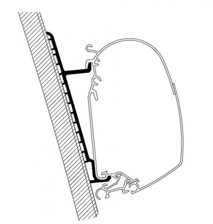 Adapter Thule 5/8 serie i gruppen Markiser & Fortelt / Markiser / Markiseadaptere / Omnistor adaptere hos Camping 4U (9940632)