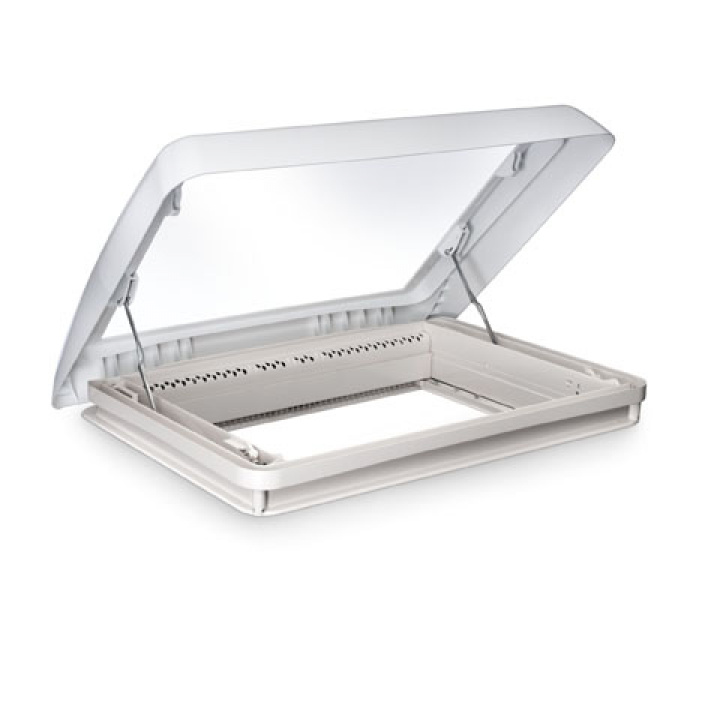 Takluke 50x70cm fast vent. sveivåpning, hvit, Domeic Midi Heki vit i gruppen Bobil & Caravan / Takluker / Takvinduer 50x70cm hos Camping 4U (9941440)