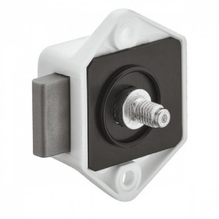 Trykknappdørlås, hvit i gruppen Bobil & Caravan / Innredning / Deler & Tilbehør hos Camping 4U (9942550)