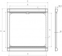 Rullgardin Dometic DB1R 480 x 330 mm cremevit