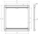 Rullgardin Dometic DB1R 580 x 630 mm cremevit