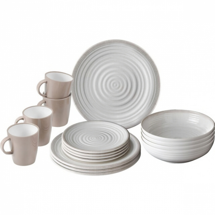 Servise-sett 16 deler Apollo Stone Touch i beige