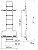 Stege bakre till Fiat Ducato H3 Silver FIAMMA Deluxe DJ