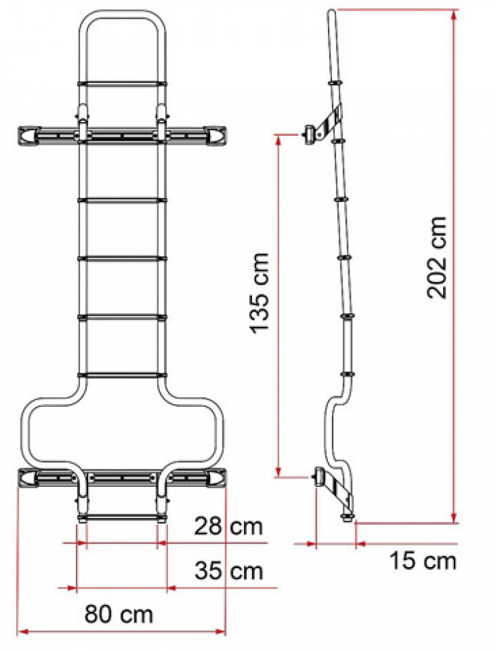 Stege bakre till Fiat Ducato H3 Silver FIAMMA Deluxe DJ i gruppen Bestillingsvarer hos Camping 4U (9943311)