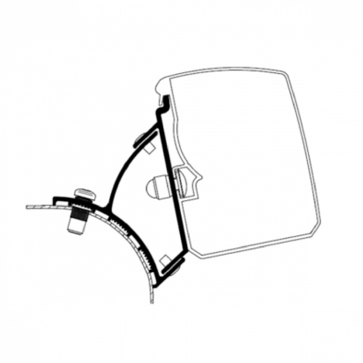 Adaptere Thule T3200VVW T5/T6 Minivan i gruppen Markiser & Fortelt / Markiser / Markiseadaptere / Omnistor adaptere hos Camping 4U (9943469)