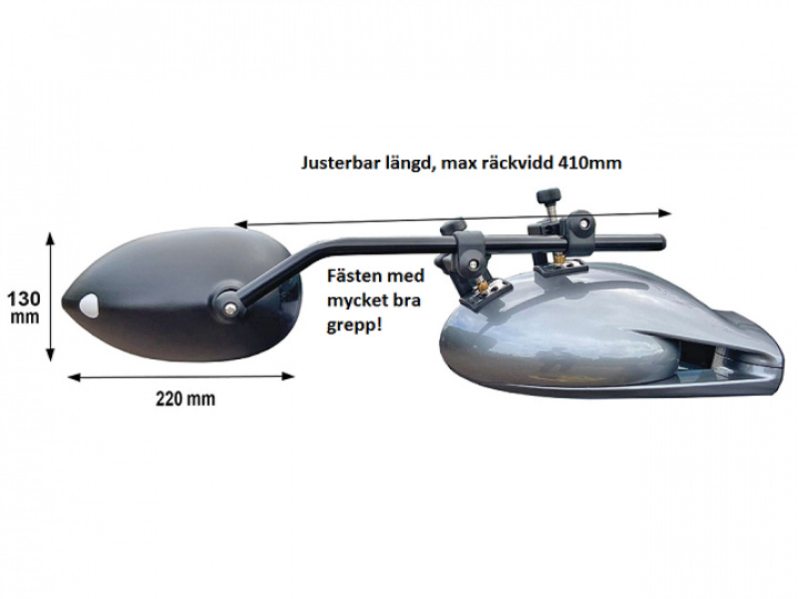 Backspegel Milenco Aero Platinum i gruppen Chassis / Caravanspeil / Caravanspeil Milenco hos Camping 4U (9943789)