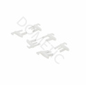 Endestykke Rastrollo 2000/2001/3000, 3 stk hvit
